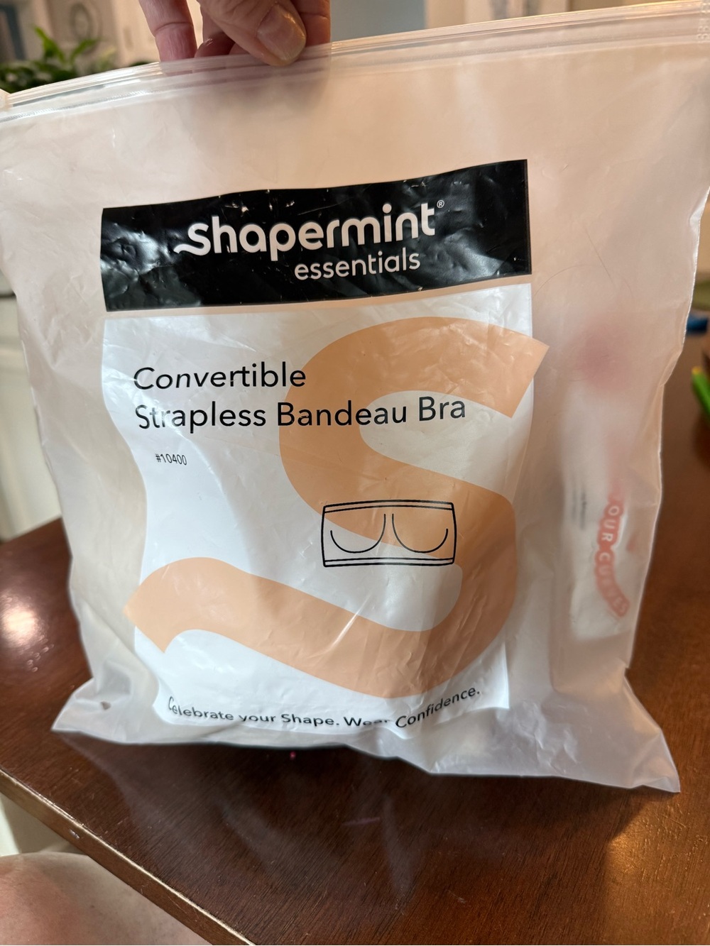 Shapermint Convertible Strapless Bandeau Bra - Beige